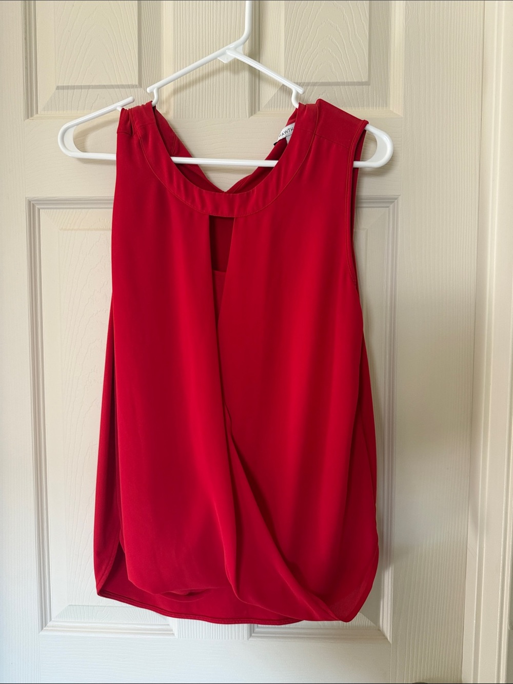 41 Hawthorn Red Sleeveless Draped Front Camisole